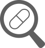 Magnifying Glass with Pill Icon